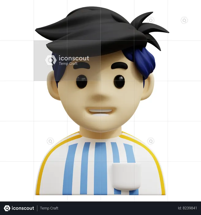 Footbal Player  3D Icon