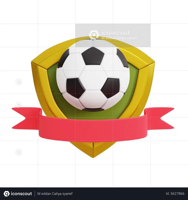 FOOTBALL BADGE  3D Icon