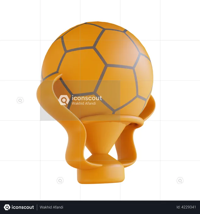 Football Cup  3D Illustration