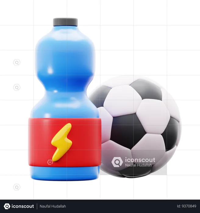 Football Drink Time  3D Icon
