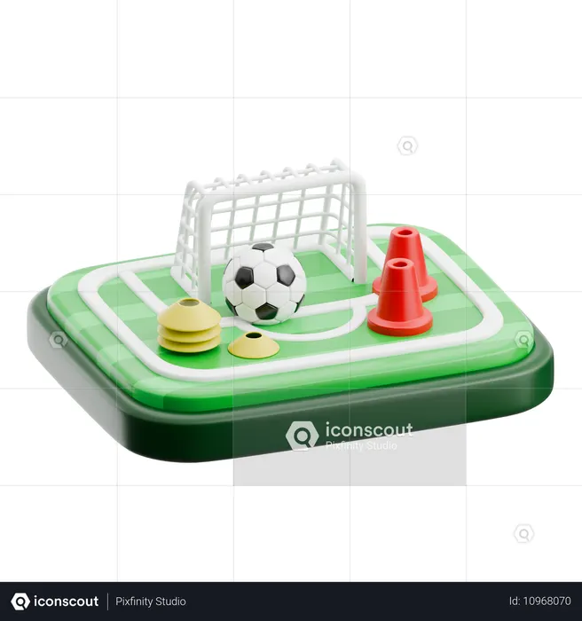 Football Equipment Setup  3D Icon