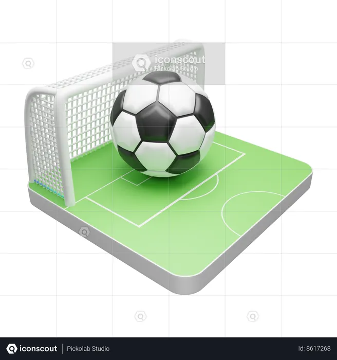 Football field  3D Icon