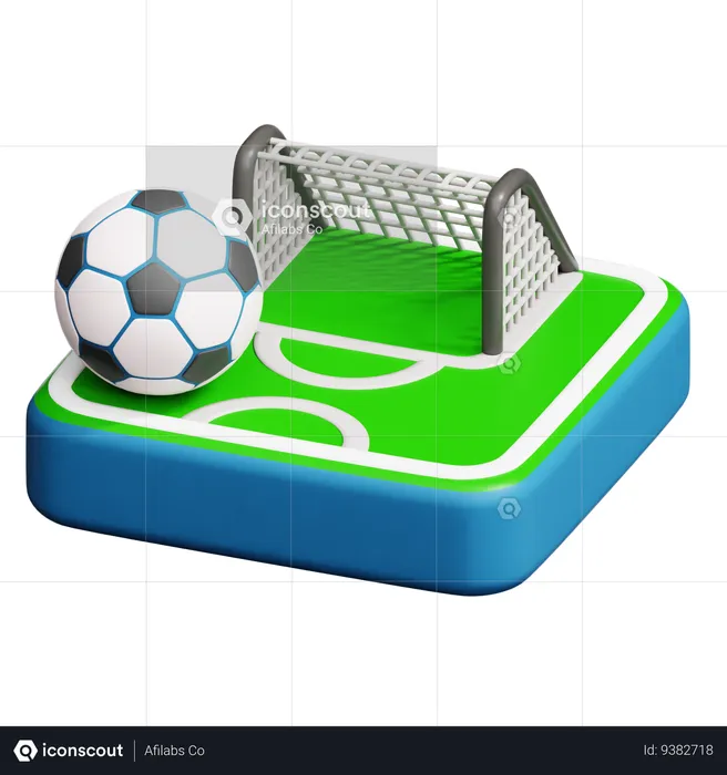 Football Field  3D Icon