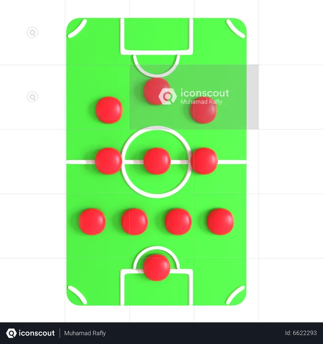 Football Formation  3D Icon