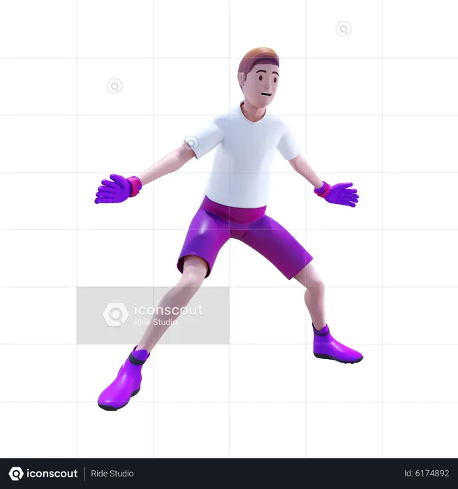 Football Goalkeeper  3D Icon