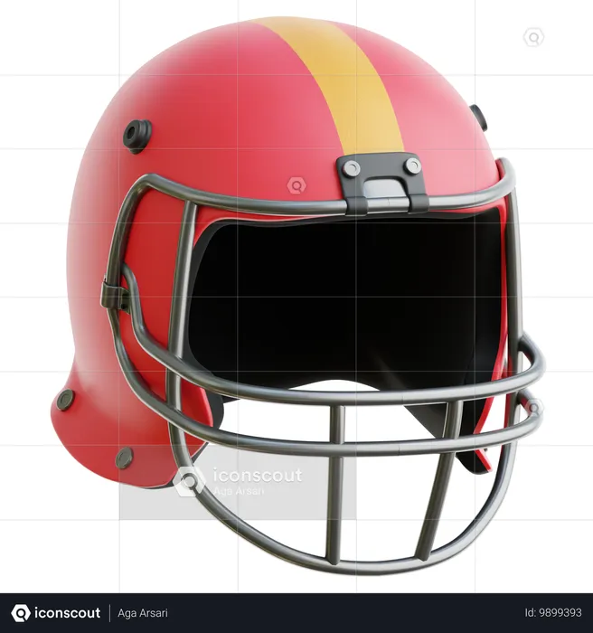 Football Helmet  3D Icon