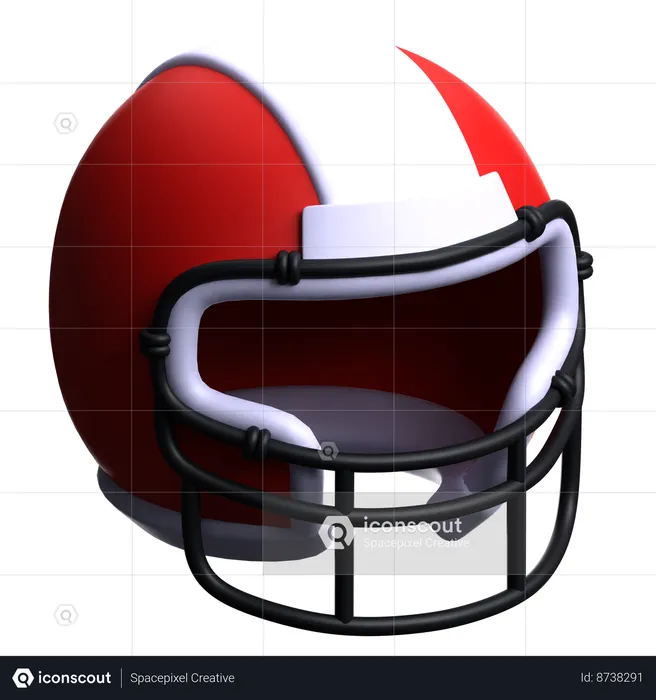 Football Helmet  3D Icon