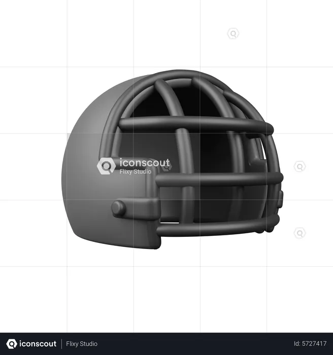 Football Helmet  3D Icon