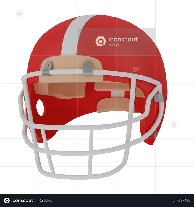 Football helmet  3D Icon