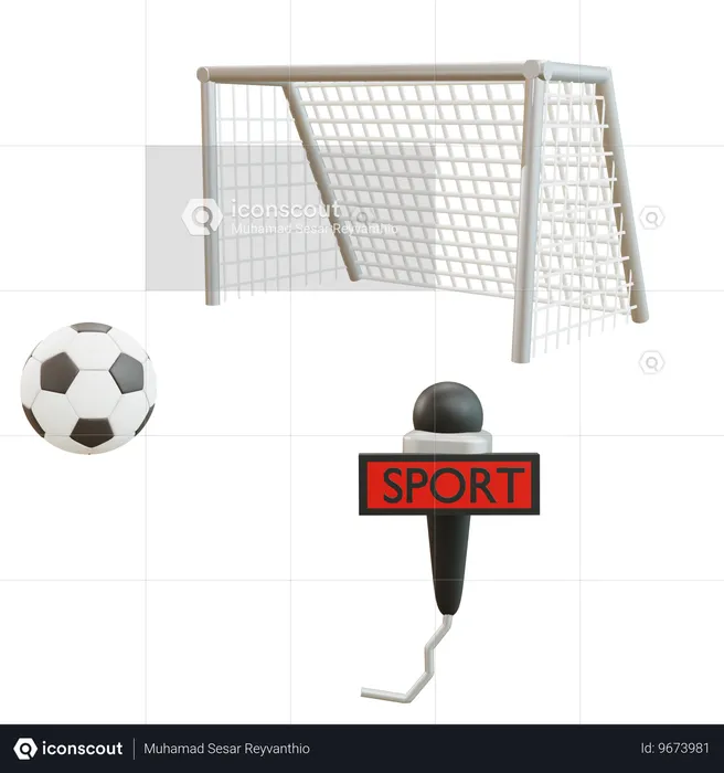 Football match report  3D Icon