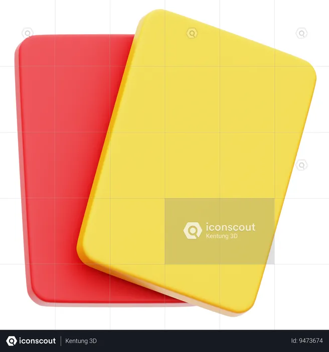 Football Penalty Card  3D Icon