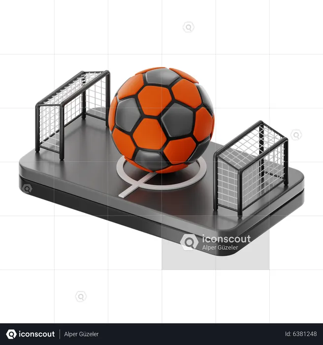 Football Pitch  3D Icon