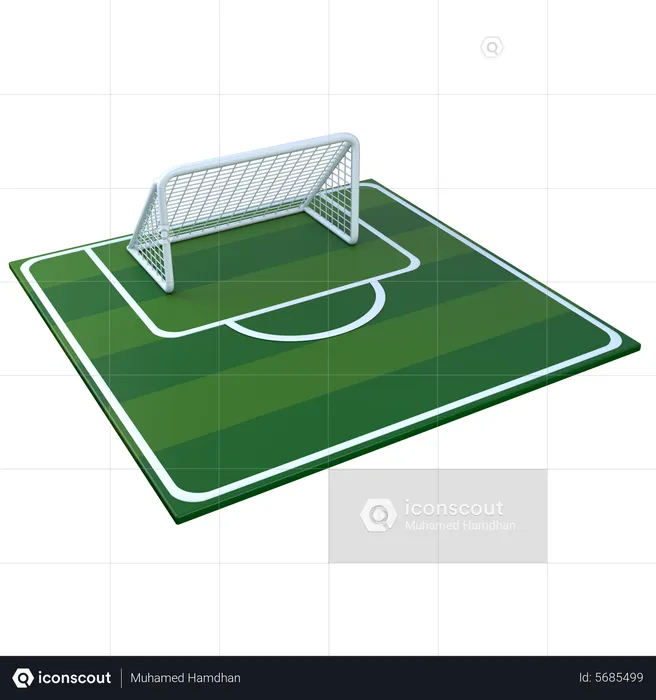 Football Pitch  3D Icon