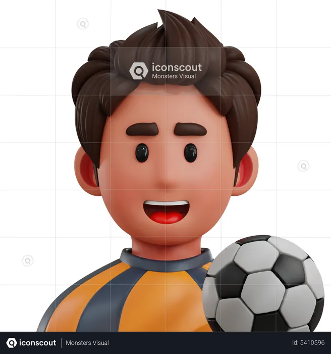 Football Player  3D Icon