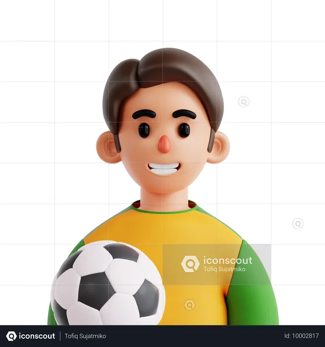 Football Player  3D Icon