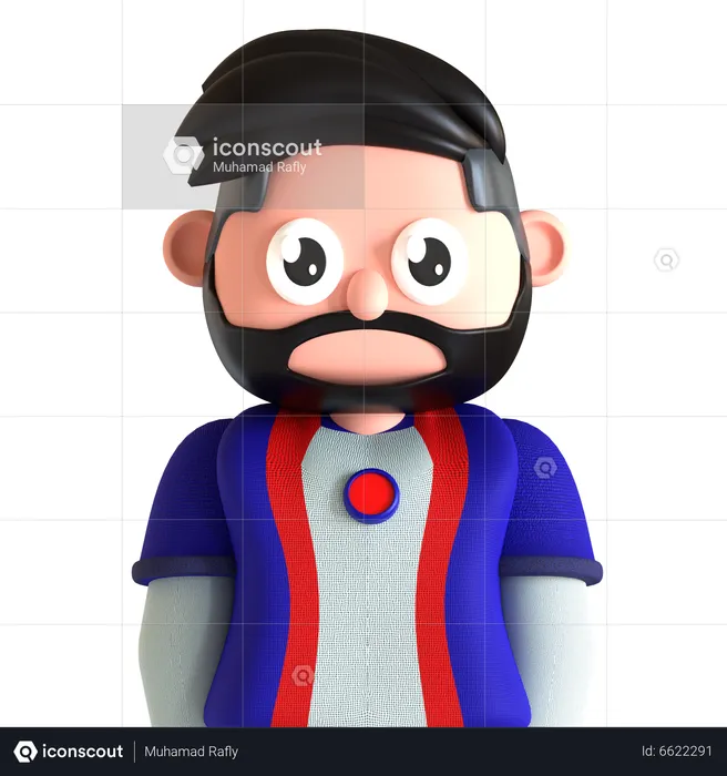 Football Player  3D Icon