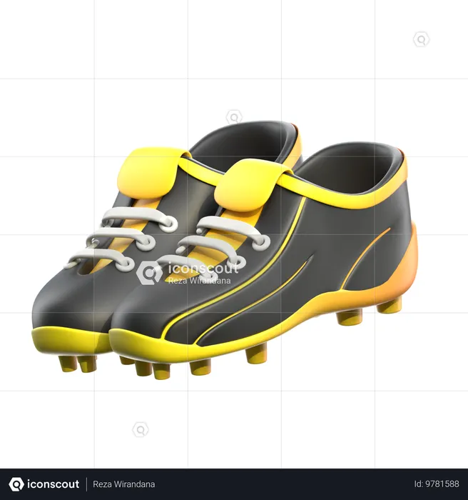 Football Shoes  3D Icon