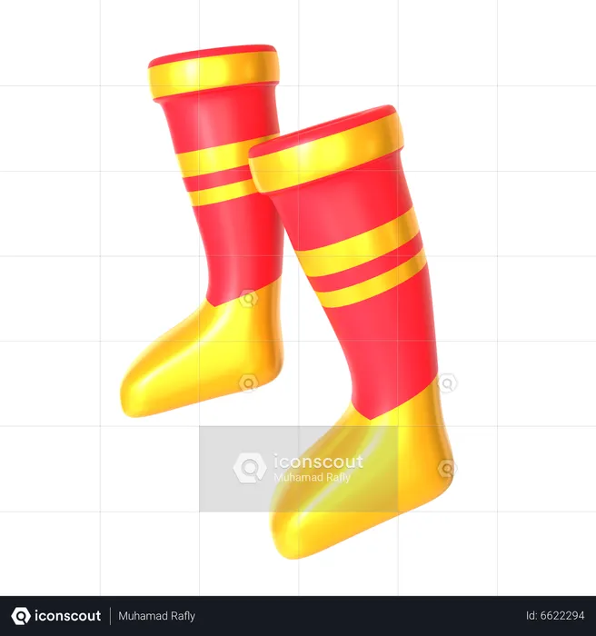 Football Socks  3D Icon