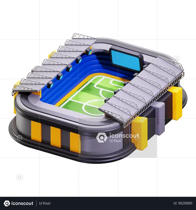 Football stadium  3D Icon