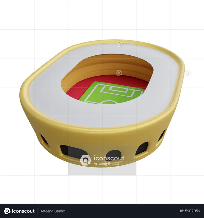 Football Stadium  3D Icon