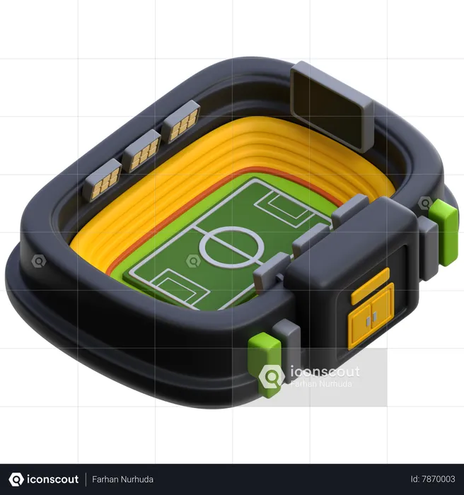 Football Stadium  3D Icon