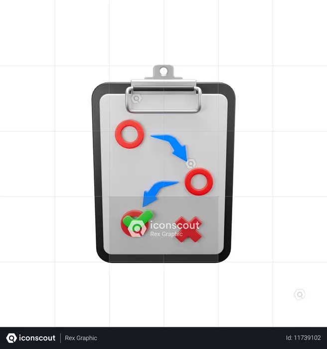 Football Strategy  3D Icon