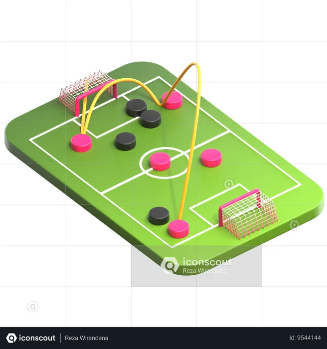 Football Strategy  3D Icon