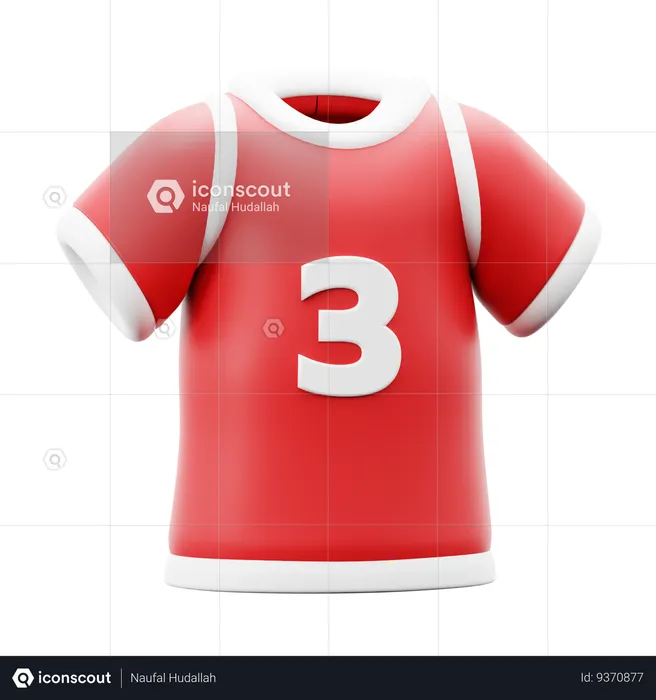 Football T Shirt  3D Icon