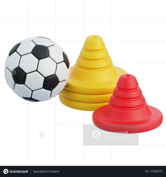 Football Training  3D Icon