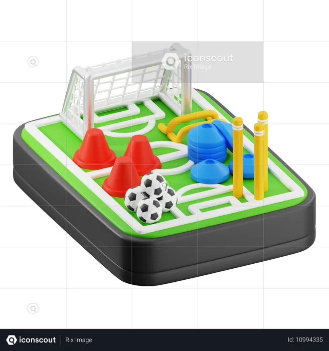 Football training center  3D Icon