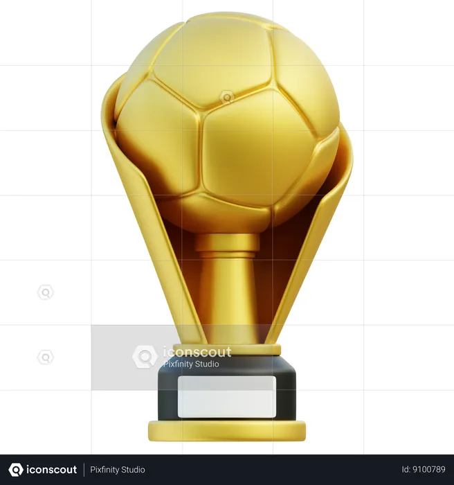 Football Trophy  3D Icon