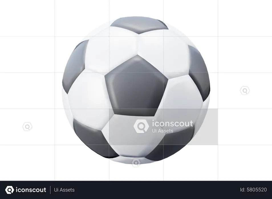 Footballl  3D Icon