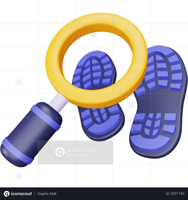 Footprint  3D Icon