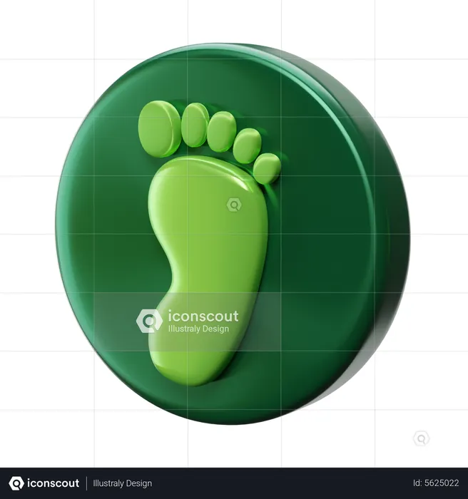Footprint  3D Icon