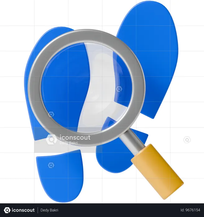 FootPrint Investigation  3D Icon