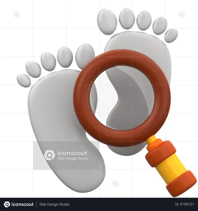 Footprint Investigation  3D Icon