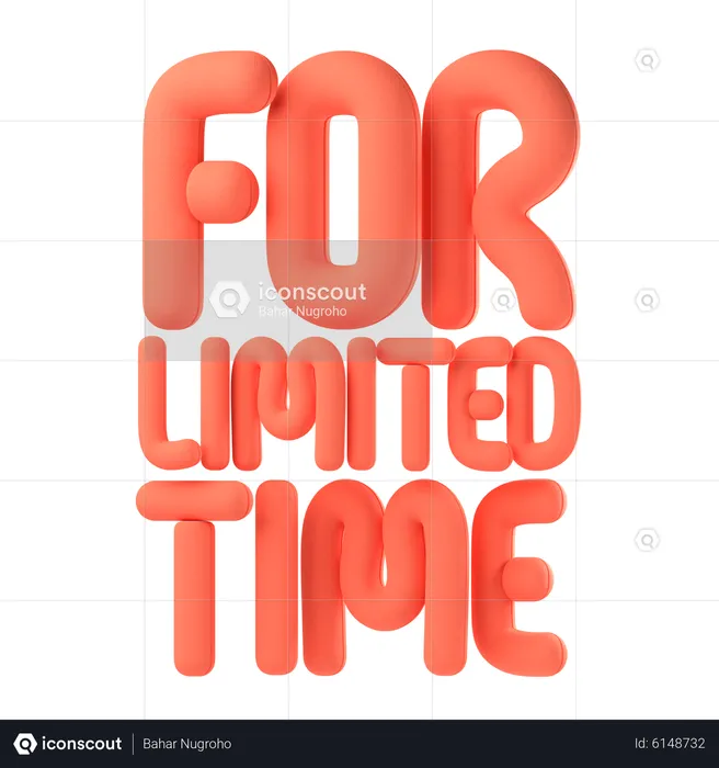 For limited time  3D Icon