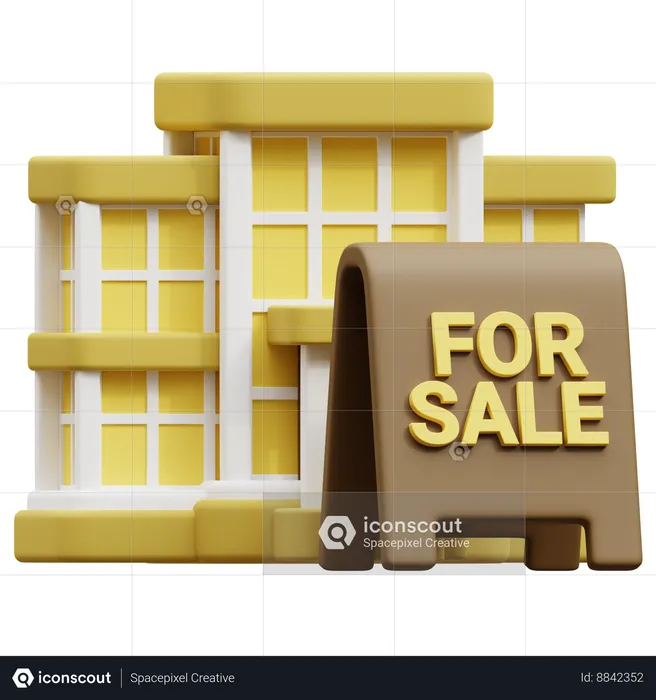 For Sale Board  3D Icon