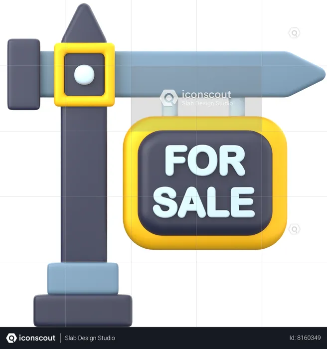 For Sale Sign  3D Icon