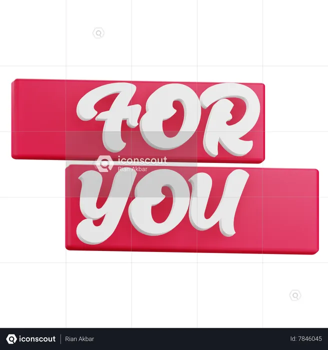 For You  3D Icon