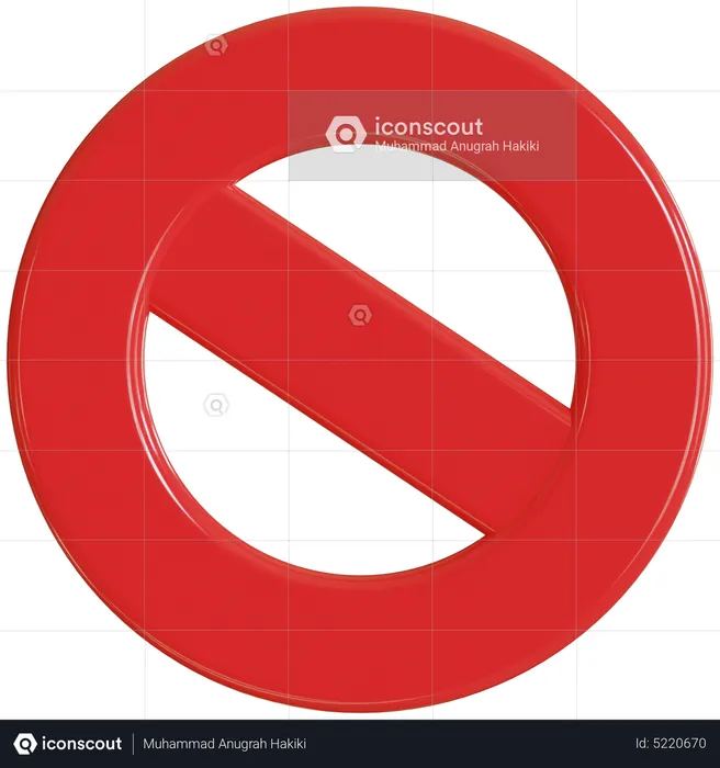 Forbidden  3D Icon