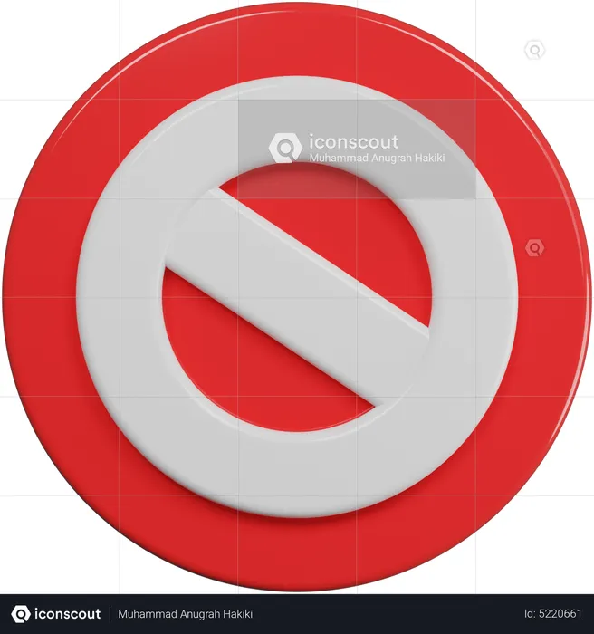 Forbidden  3D Icon