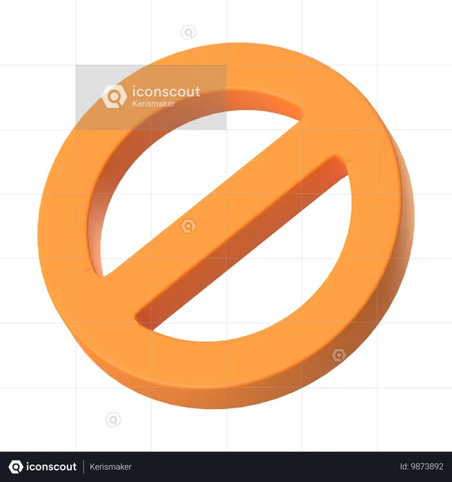 Forbidden  3D Icon