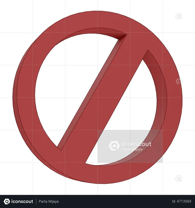 Forbidden  3D Icon