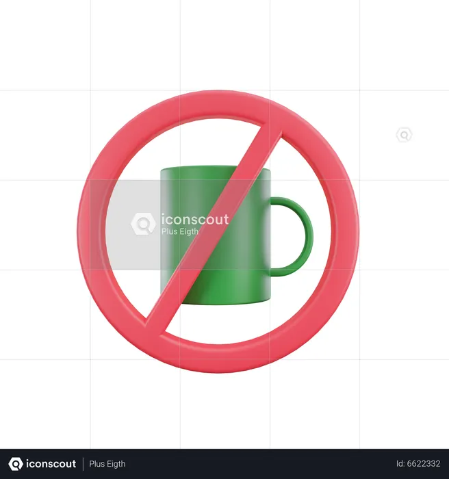 Forbidden To Drink  3D Icon