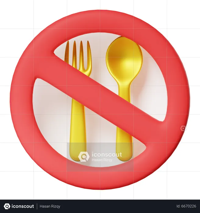 Forbidden to Eat  3D Icon