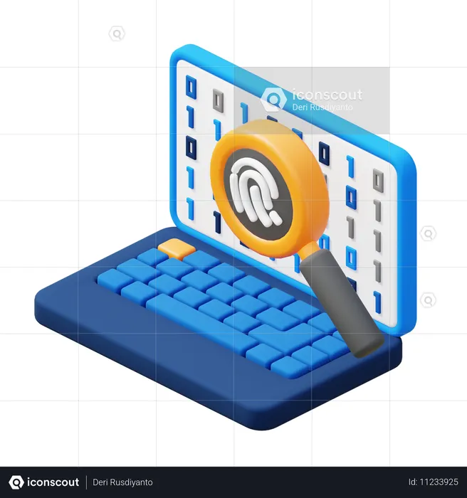 Forense digital  3D Icon