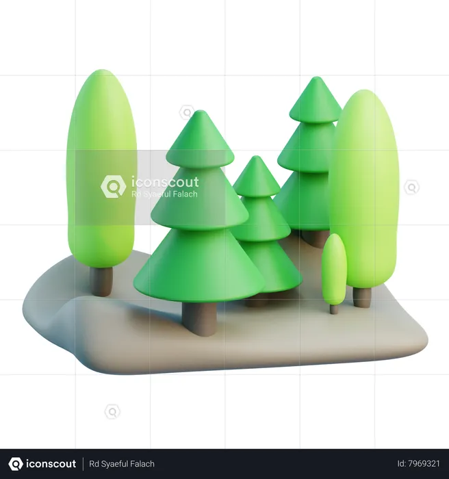 Forest  3D Icon