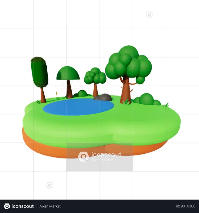 Forest  3D Icon