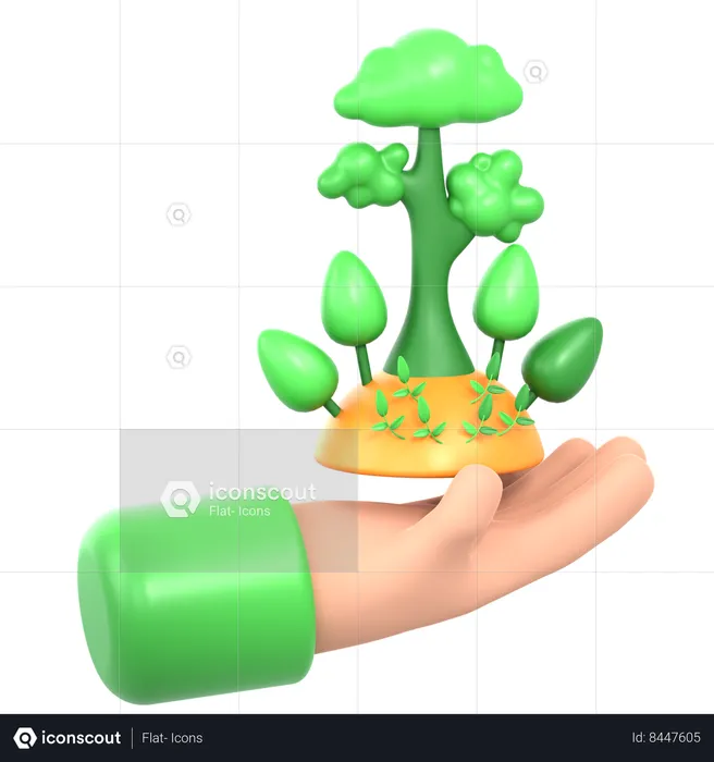 Forest Conservation  3D Icon